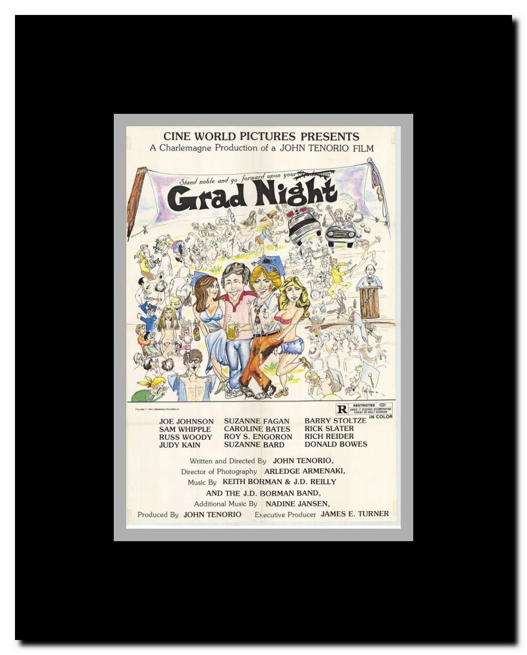 Grad Night Framed Movie Poster
