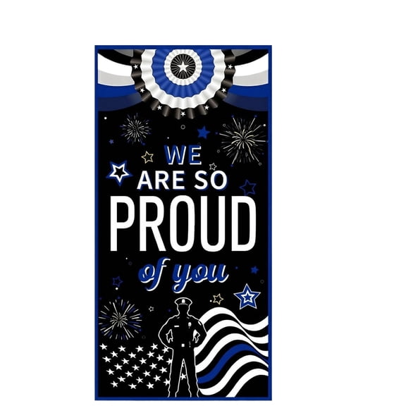 Grad Party Decorations 2026, GoldandBlack Party Decorations, Graduation Party, 36X72 In, Black Party Backdrop, Graduation Banner, Police Graduation, Celebratory Display, 1 Pc