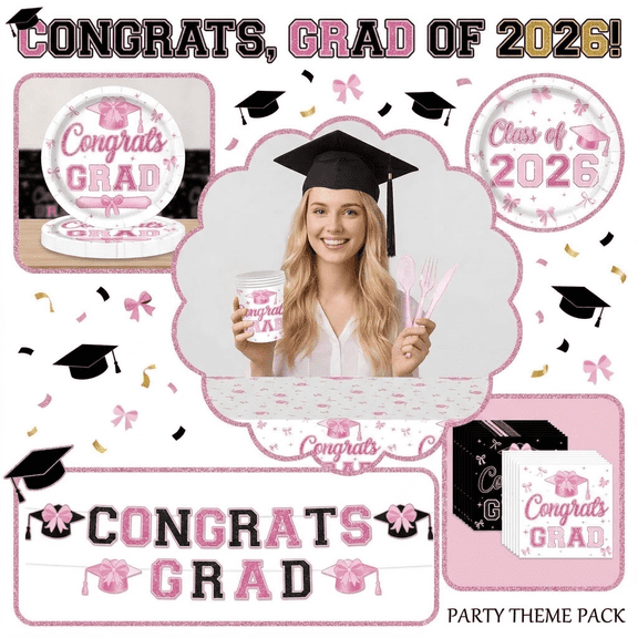 Graduation 2026 Decorations, Black Party Decorations, Disposable Paper Cups, Graduation Cups, Black Bow Decorations, 24 Pcs, 12 Oz, Party SuppliesandDecorations, Grad Party