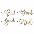 thumbnail image 1 of Grad Sign Unfinished Wood Cutout Home Decor DIY Option 4- 20" Wide / 1/2", 1 of 3