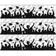 thumbnail image 1 of Grad Silhouette Edible Frosting Cake Border Strips, 1 of 2