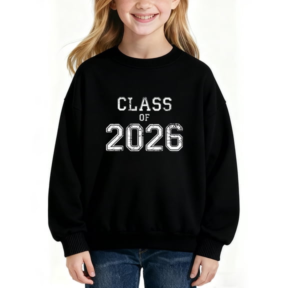 Grad Sweatshirt,Cute Long Sleeve Oversized Casual Fashion Graphic Pullover Tops For 𝓴𝓲𝓭𝓼, 100cm