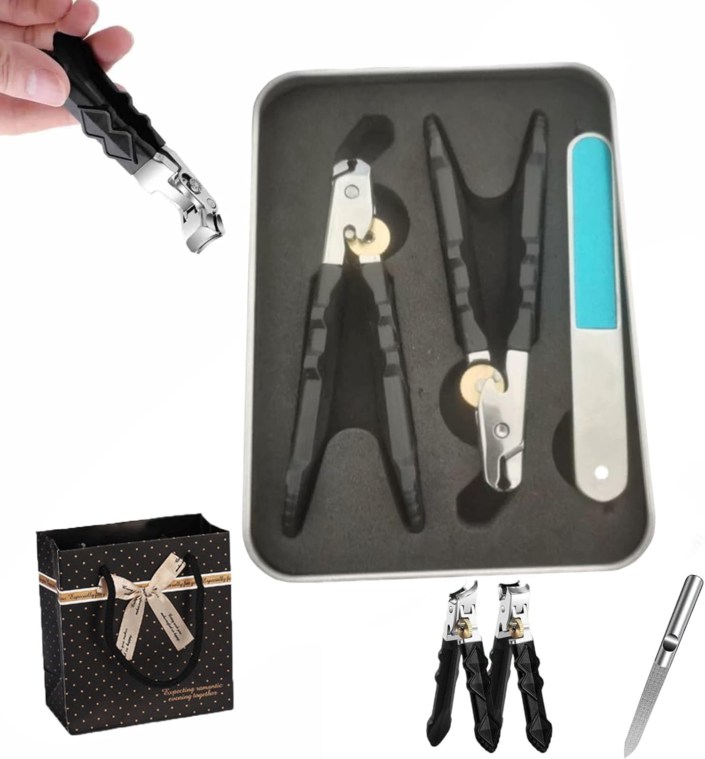 Solymody Nagelknipser Für Dicke Nägel – Präziser Orthoclip Mit Feile, Ergonomischer Griff