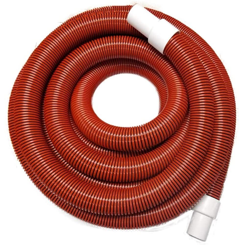 Grade 1.5" X 30' Feet Long Swivel Heavy Duty Vacuum Hose, Red