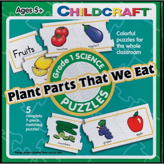Grade 1 Science Puzzles - Plant Parts That We Eat