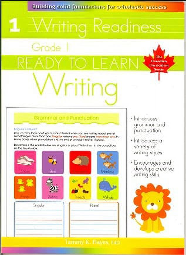 Grade 1 Writing (Ready to Learn, Canadian Curriculum Series) - Walmart.com