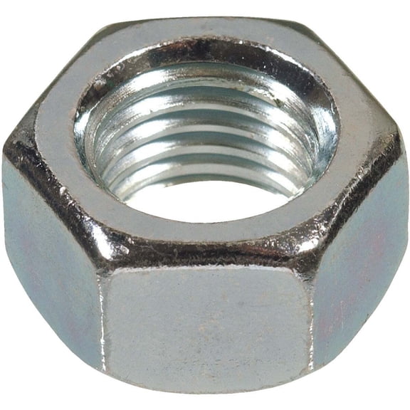 Hillman Hex Nut Grade 2 Zinc-Plated - Metal Hardware - Size 1