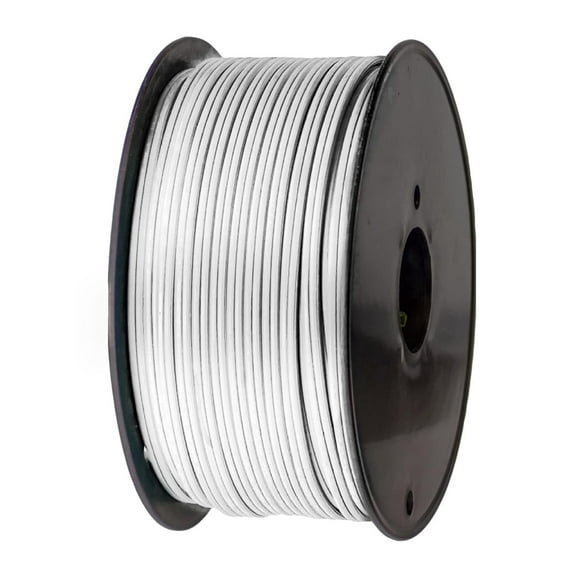 -Grade 250-Foot White SPT-1 Blank Wire | 18 AWG 8 AMP | Great for Extension Cord Length Customization | UL Listed