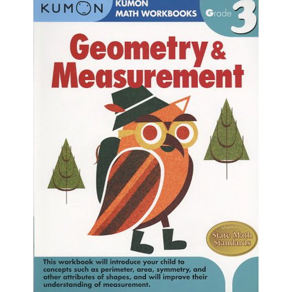 Pre-Owned Kumon Grade 3 Geometry and Measurement (Paperback) 1934968684 9781934968680