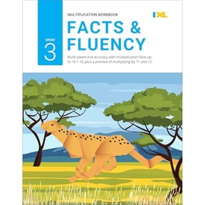 Pre-Owned IXL Multiplication Facts & Fluency 3rd Grade Math Workbook, Mathematics Book for Kids Ages 8-9 Covering Times Table Facts up to 10x10, Multiplying by 11 and 12, and More, 9781947569553,