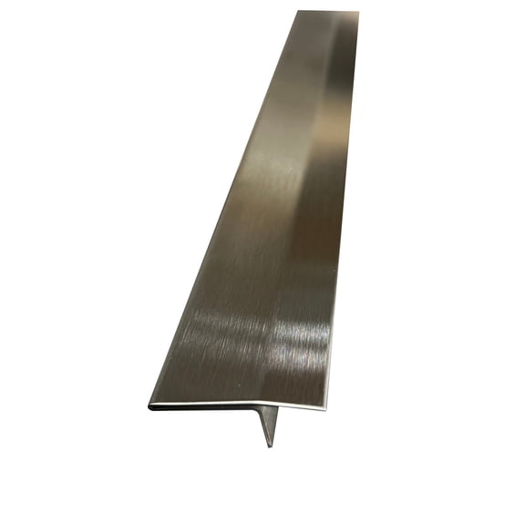 Grade 304 Brushed Stainless Steel Universal Stove-Countertop Gap Filler T Trim