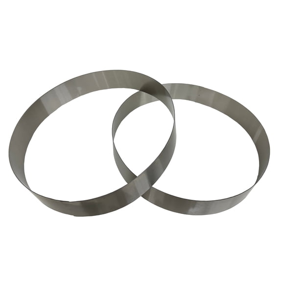 Grade 304 Stainless Steel Cake Rings – Mousse & Pastry Molds for Baking and Cutting (2-Pack)