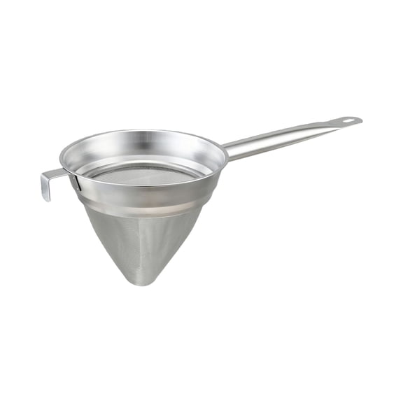 Grade 304 Stainless Steel Filter Bouillon Strainer Coned Fine Meshes Sieve with Handle For Cooking Beverage Making