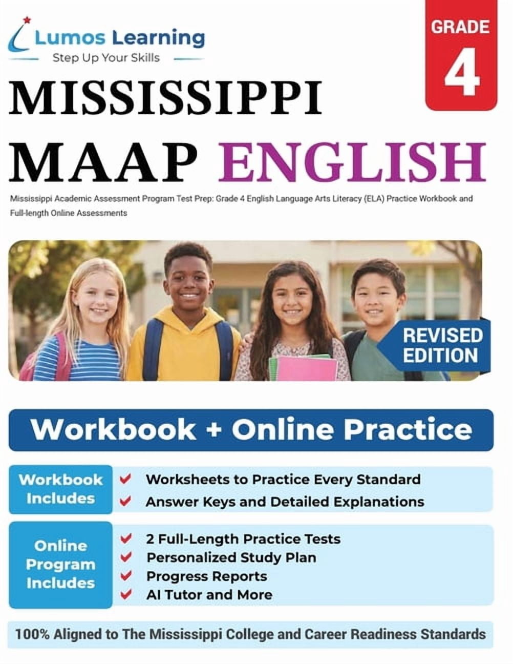 Grade 4 English Language Arts Literacy (ELA) Practice Workbook and Full ...