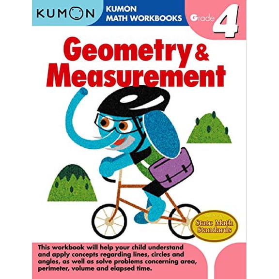 Pre-Owned Kumon Grade 4 Geometry and Measurement, by Kumon Publishing, (Paperback), Education, English