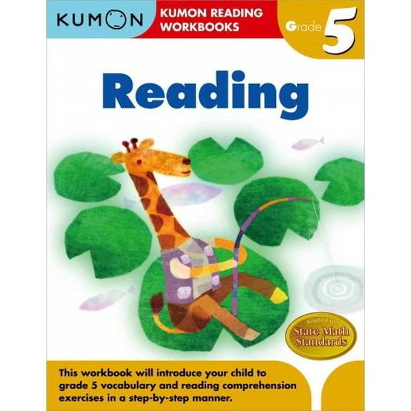 Pre-Owned Kumon Grade 5 Reading Workbook, by Sarris, Eno, Paperback, Education, English