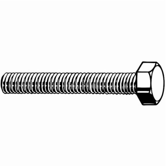 Grade 8, 5/16"-18 Hex Head Cap Screw, Zinc Yellow Steel, 1/2 in L, 100 PK