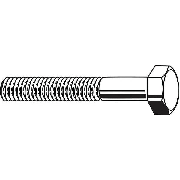 Made in USA - Hex Head Cap Screw: 1/4-20, 3/4 Length Under Head, Grade 8 Steel, Yellow Zinc Dichromate Finish | MSC Direct