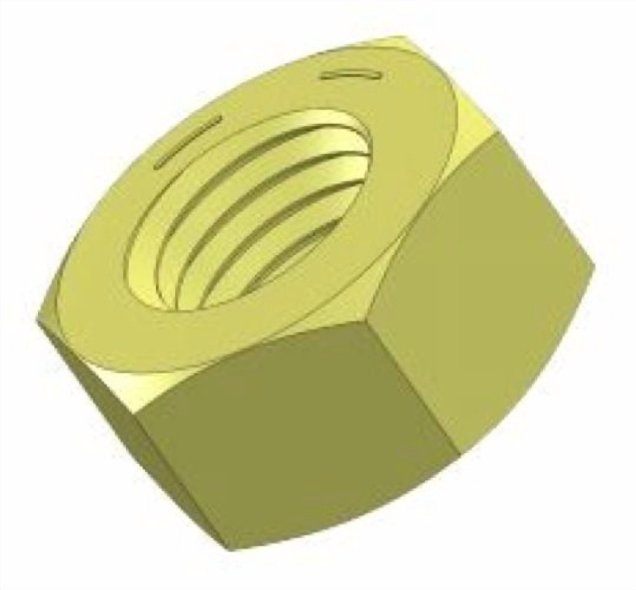 Acorn Cap Nuts 1/4-20 – Solid Brass, Piece-20, Coarse Thread, 7/16 Wrench Size