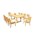 thumbnail image 1 of Grade-A Teak Dining Set: 10 Seater 11 Pc: 94" Mas Rectangle Trestle Leg Table And 10 Giva Chairs (2 Arm & 8 Armless Chairs) WholesaleTeak #51GV2111, 1 of 3