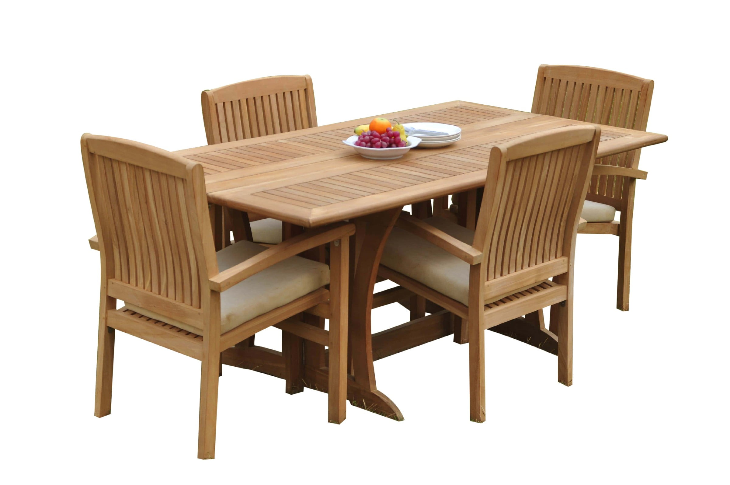 Grade-A Teak Dining Set: Seater Pc: Warwick Console Folding
