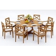 thumbnail image 1 of Grade-A Teak Dining Set: 8 Seater 9 Pc: And 8 Granada Arm Chairs Outdoor Patio WholesaleTeak #51GR1708, 1 of 3
