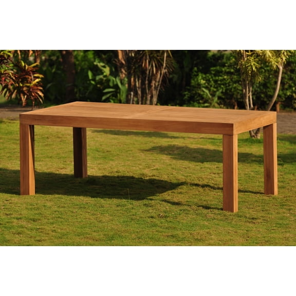 Grade-A Teak Wood 82" Canberra Rectangle Dining Table WholesaleTeak #WMDTCN