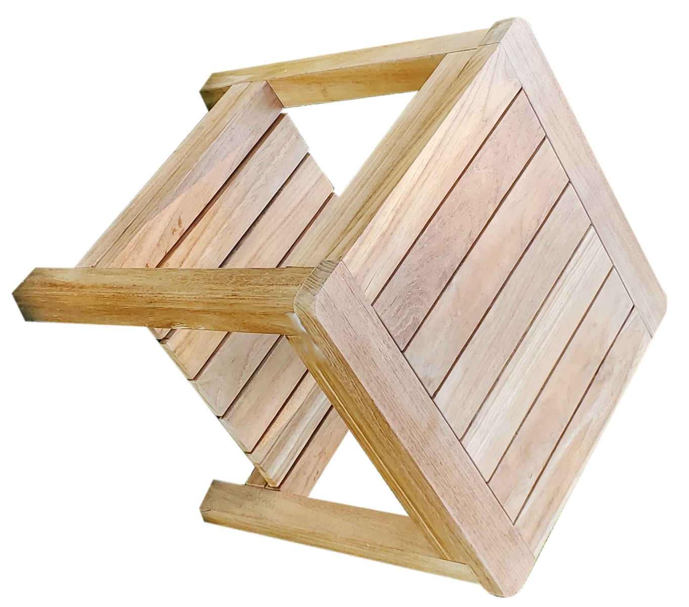 Grade-A Teak Wood Dublin Shower Seat 15" Outdoor Patio Stool Bench ...