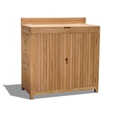 Grade A Teak Wooden Furniture Deck Storage Cabinet for Indoor/Outdoor ...