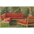 thumbnail image 1 of Grade-A Teak Wood Ramled Sectional 6 Piece Sofa Set - 2 Love Seats (Left/Right), 1 Corner Pc, 1 Armless Lounge Chairs, 1 Ottoman & 1 Side Table #52RM6PR, 1 of 3