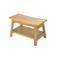 thumbnail image 1 of Grade-A Teak Wood Roma Shower Seat 30" Outdoor Patio Stool Bench, 1 of 4