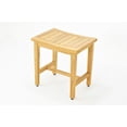 thumbnail image 1 of Grade-A Teak Wood Wina Shower Seat 18" Outdoor Patio Stool Bench, 1 of 4