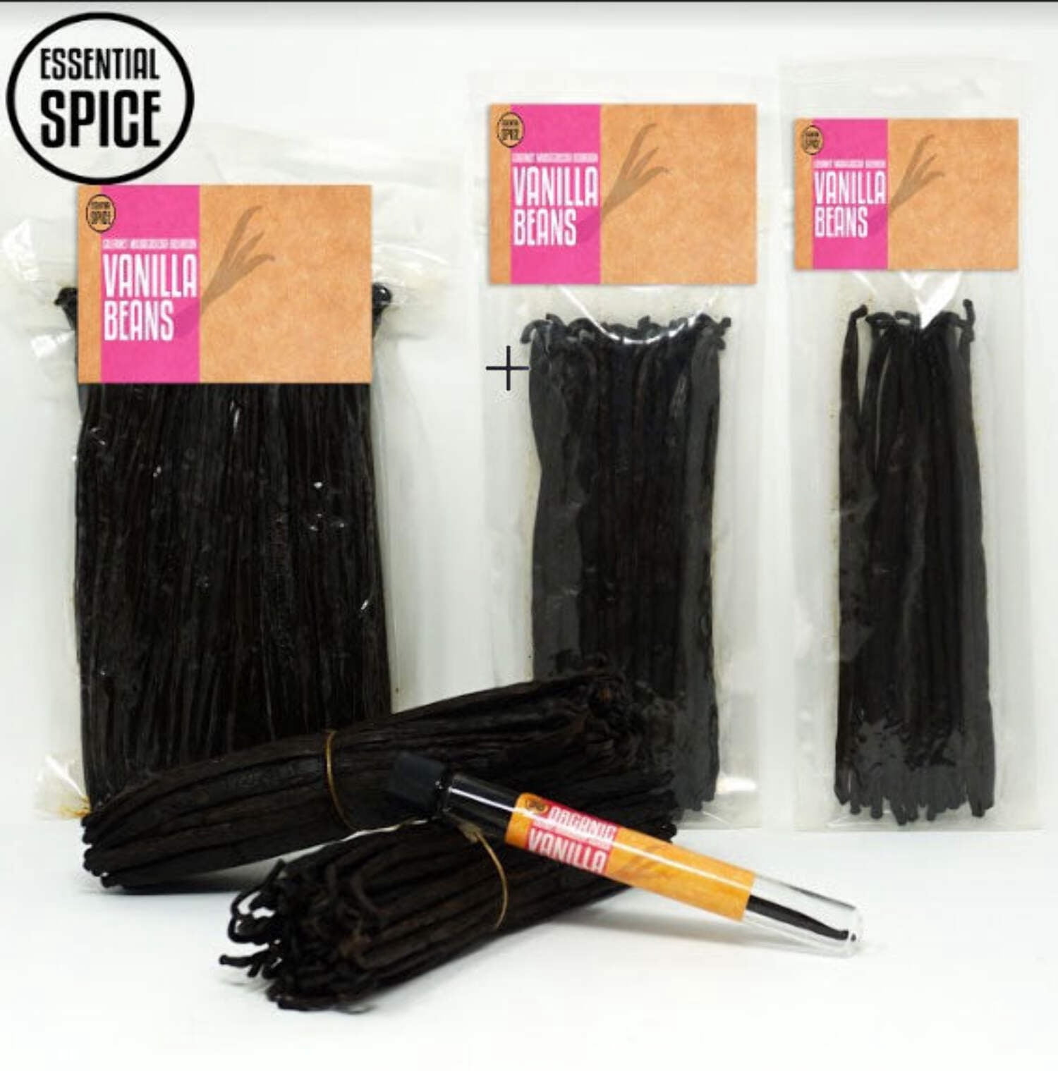 Grade B Madagascar Bourbon Vanilla Beans 1-Bean Tube