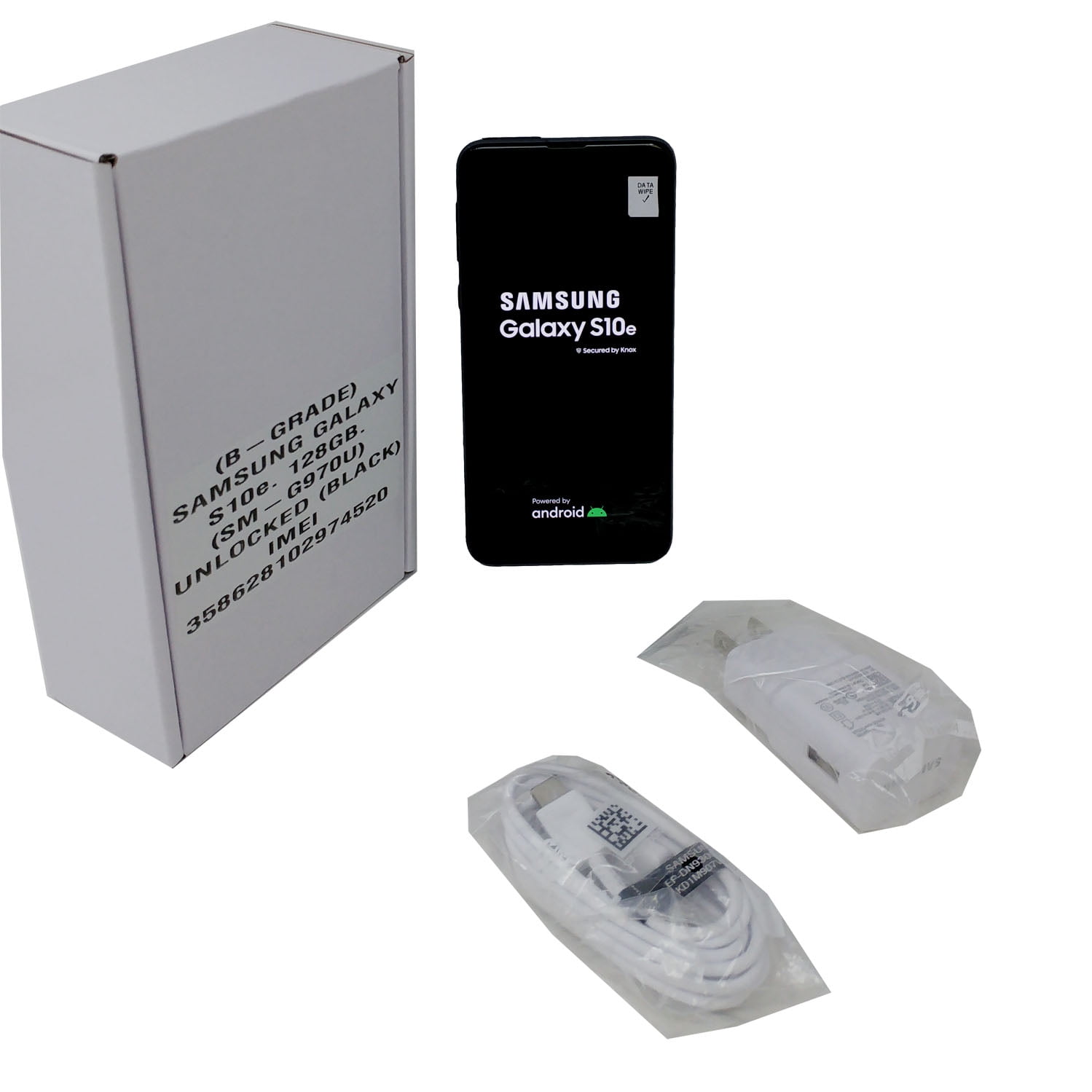 Grade B Samsung Galaxy S10e 128GB SM-G970U Factory Unlocked 5.8 in 6GB RAM Phone Prism Black