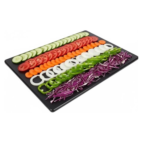 Grade Black Cutting Board - 20 x 15 Inch Extra Large, 0.5" Thick HDPP Plastic with NSF Stamp for Restaurants Kitchens and Food Service