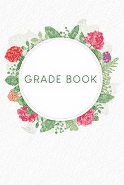 Auto Booklet Grade Grade Book: Grade booklet for pupils and students - Design: Watercolour ...