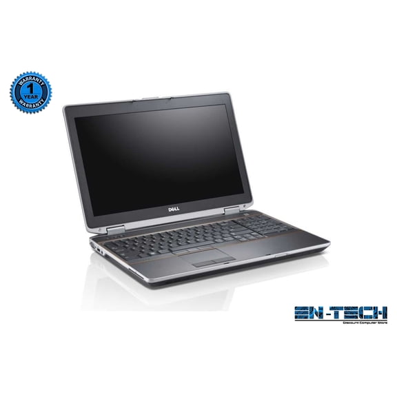 Pre-Owned Grade A Dell Latitude E6520 15.6" Widescreen Used Gunmetal Gray Laptop - Intel Core i7-2720QM 2.20GHz, 6GB RAM, SATA 2.5" 160GB SSD, DVD-RW, Windows 10 Pro 64-Bit - SmartCard Reader