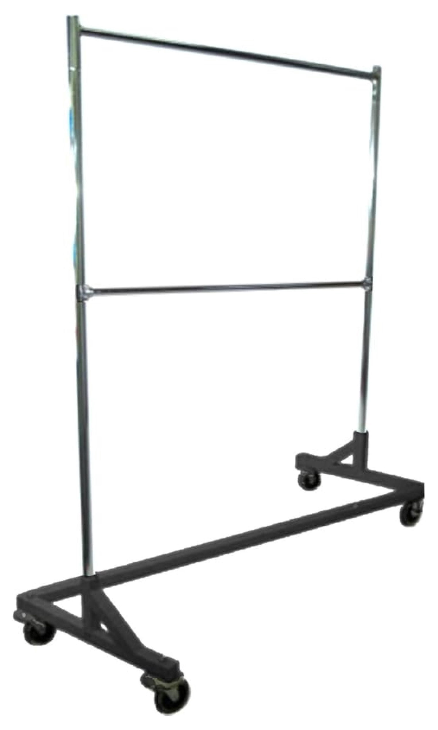 Nestenr Rack Grade Double Bar Rolling Z Rack with Nesting Black Base - Walmart.com