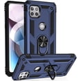 thumbnail image 1 of Grade Drop Impact for Moto One 5G Ace Case Motorola One 5G Ace G 5G Case 360 Metal Rotating Ring Kickstand Holder  Heavy Duty Shockproof Case for One 5G Ace Phone Case (Blue), 1 of 17
