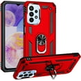 thumbnail image 1 of Grade Drop Impact for Samsung Galaxy A23 5G Case 360 Metal Rotating Ring Kickstand Holder  Heavy Duty Shockproof Case for Galaxy A23 5G Phone Case (Red), 1 of 16