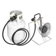 thumbnail image 1 of Grade Ice Fishing Propane Heater, 18K BTU Powerful Heating, Universal for 1lb Small & 5-40lb Large Tanks, 3 Heat Controls & 180-Degree Infrared Radiant Technology, 1 of 11