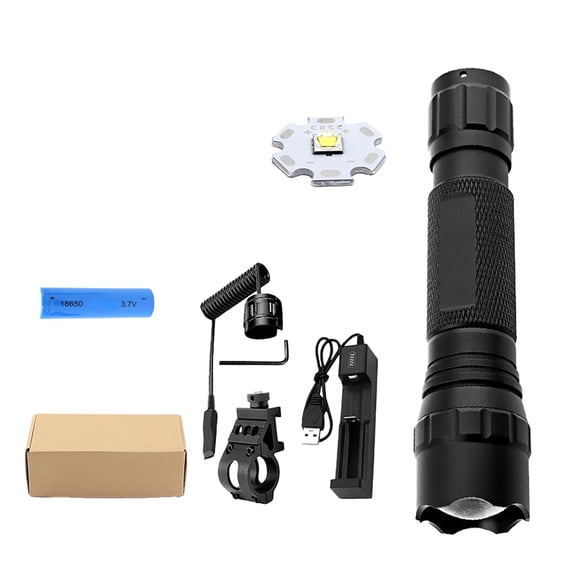 Grade Rechargeable LED Flashlight for Outdoor Adventures with Multiple Lighting Modes and Extended Battery Performance