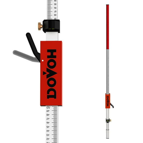 Grade Rod for Laser Level, with Quick-Release Slider for Laser Receiver, 7.9ft/2.4m Adjustable Aluminum Laser Level Stick, DP2400