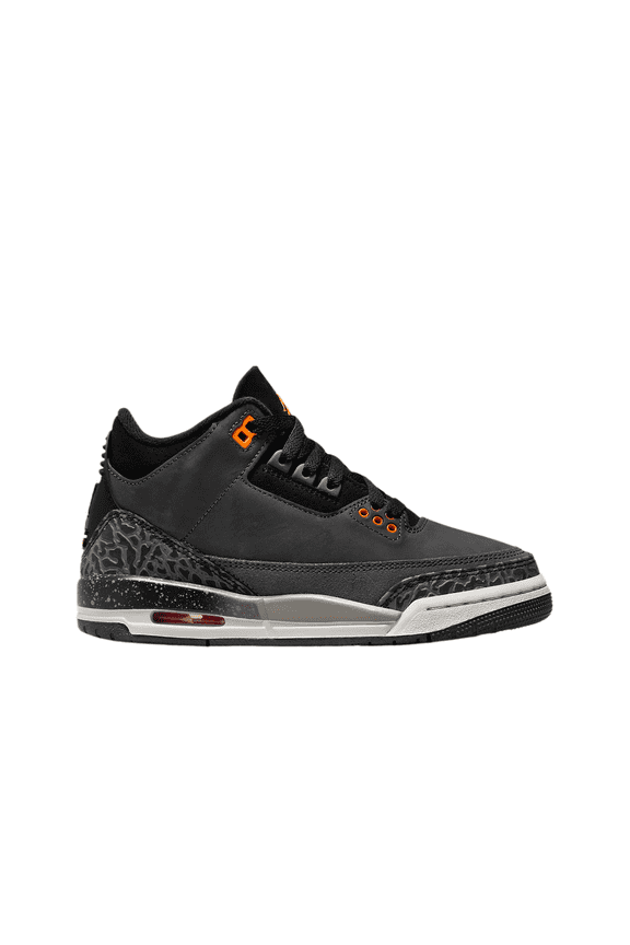 Grade School Air Jordan 3 Retro Sneaker Night Stadium / Total Orange DM0967-080, Size 7-US