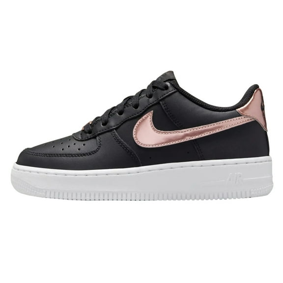 Grade School Nike Air Force 1 SE Black/MTLC Red Bronze-White (HF5482 001) - 4.5