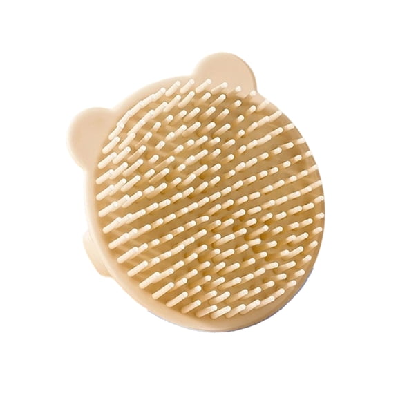 Grade Silicone Infant Scalp Massager Brush Bath Tool for Newborns Soft Round Tip Bear Shape Hair Care Brush