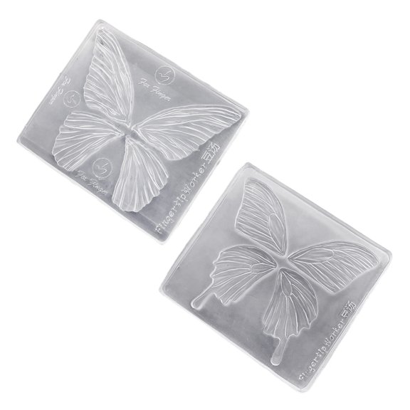 Grade Silicone Steric Butterfly Mold Set For Resin Soap Chocolate Crafting Flexible Reusable 2PCS Artisanal Tools