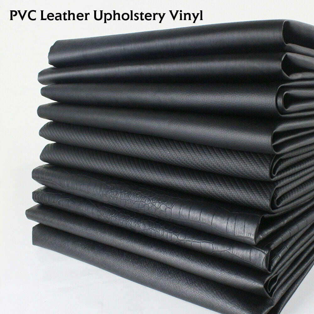 Grade Upholstery Vinyl Fabric Faux Leather All Black Style Waterproof Craft decoration Furniture Renovate