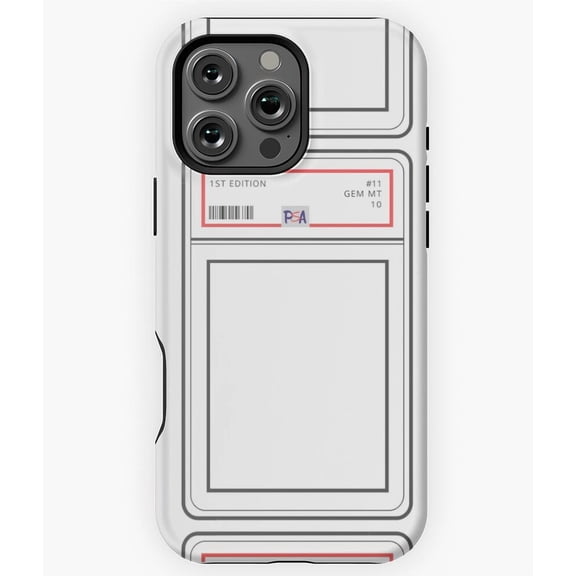 Graded 10 Black PSA Nerd Gamer M2492 Phone Case for iPhone 17 16 15 14 13 12 11 Pro Max