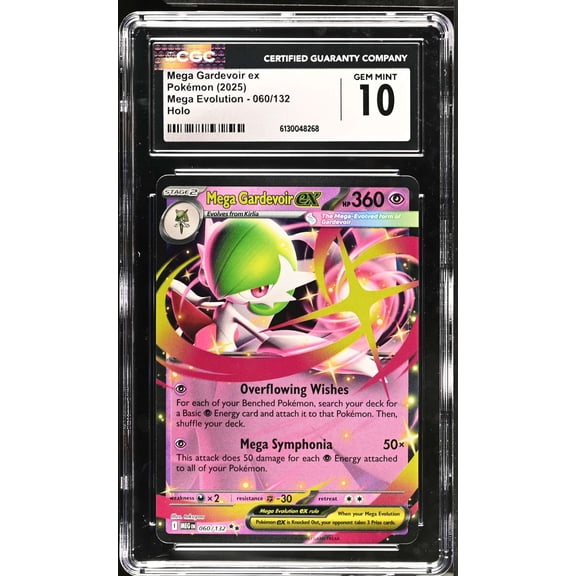 Graded 10 CGC 2025 Pokemon Mega Evolution Mega Gardevoir ex Holo #060/132